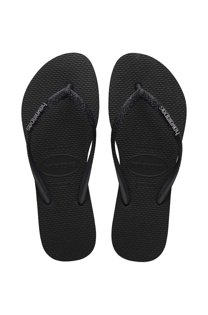 Σαγιονάρες Havaianas SLIM GLITTER II φλατ μαύρο 4146975.1069