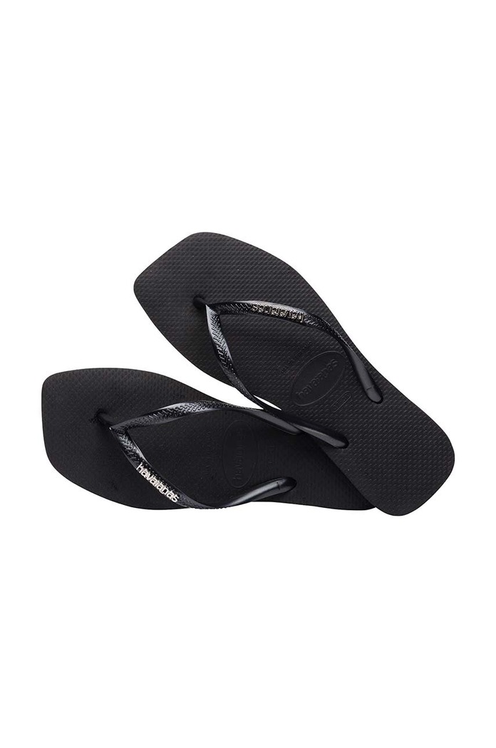 Obuv Žabky Havaianas SQUARE LOGO METALLIC 4148257.2976 čierna