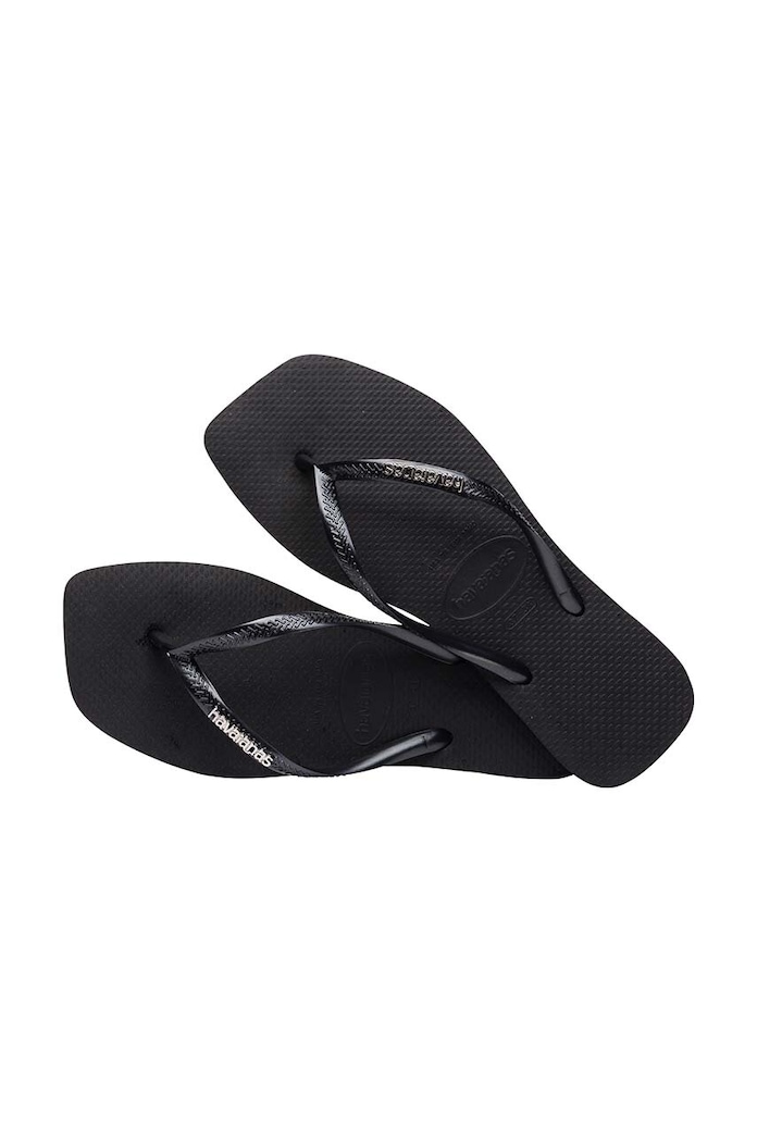 Obuv Žabky Havaianas SQUARE LOGO METALLIC 4148257.2976 čierna