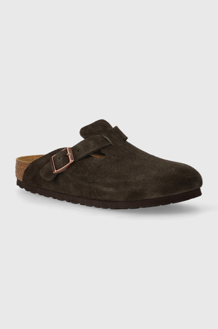 Birkenstock suede sliders Boston suede brown 1027460