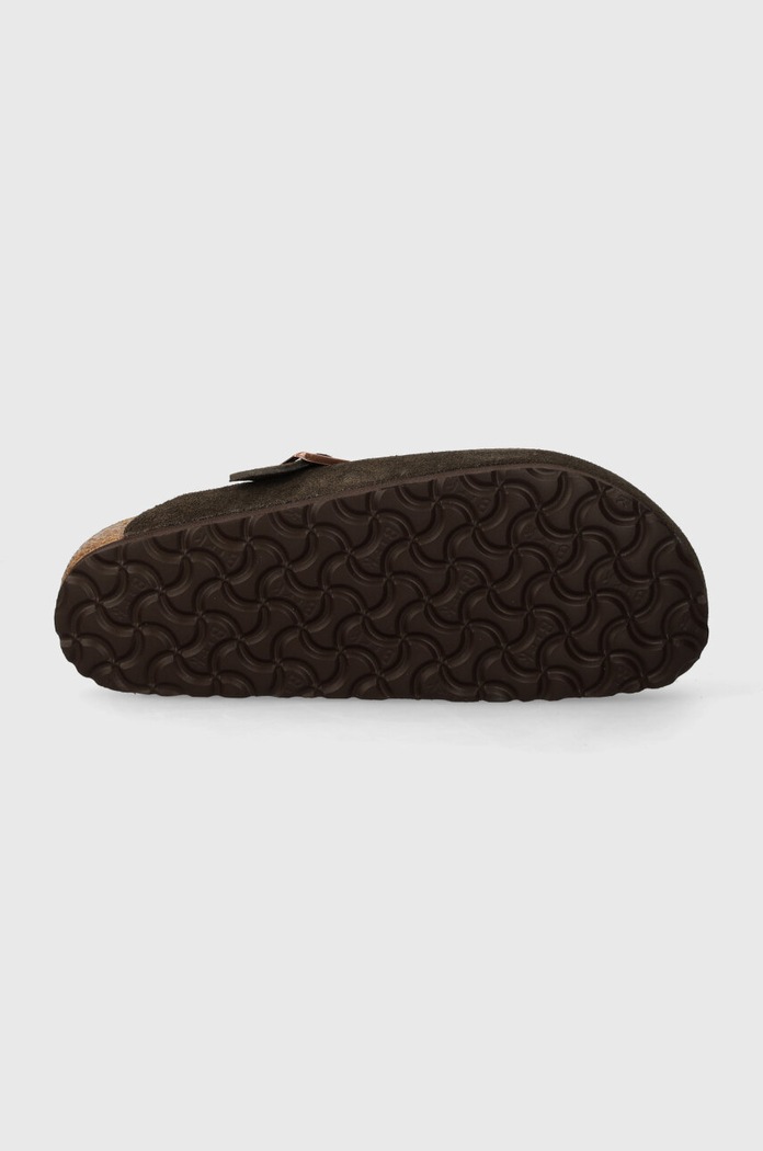 Birkenstock suede sliders Boston 1027460 brown