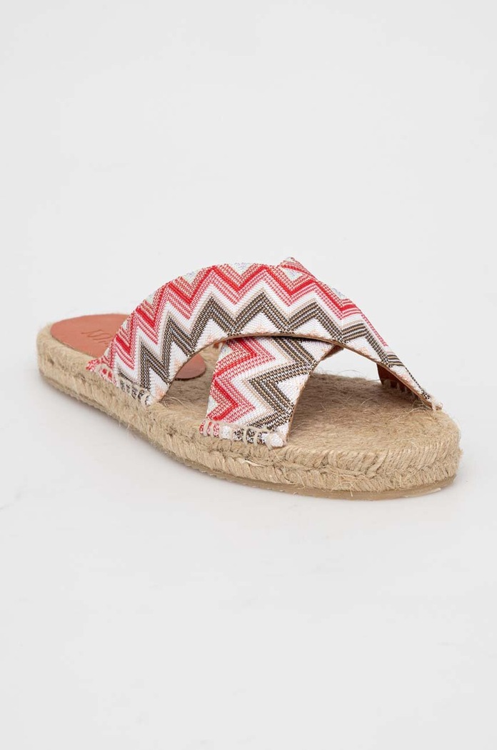 Παντόφλες Missoni Harlow φλατ μπεζ M28.002