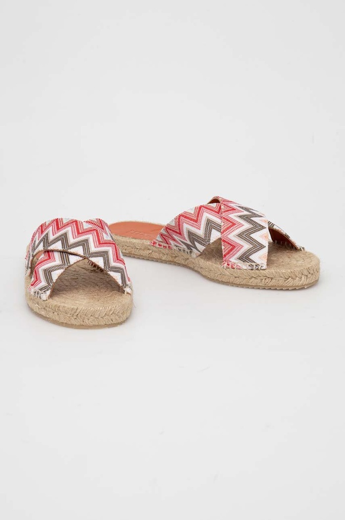 Παπούτσια Παντόφλες Missoni Harlow M28.002 μπεζ