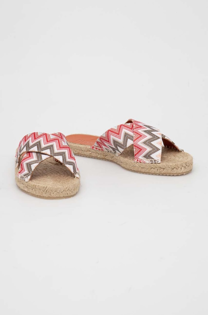 Παπούτσια Παντόφλες Missoni Harlow M28.002 μπεζ