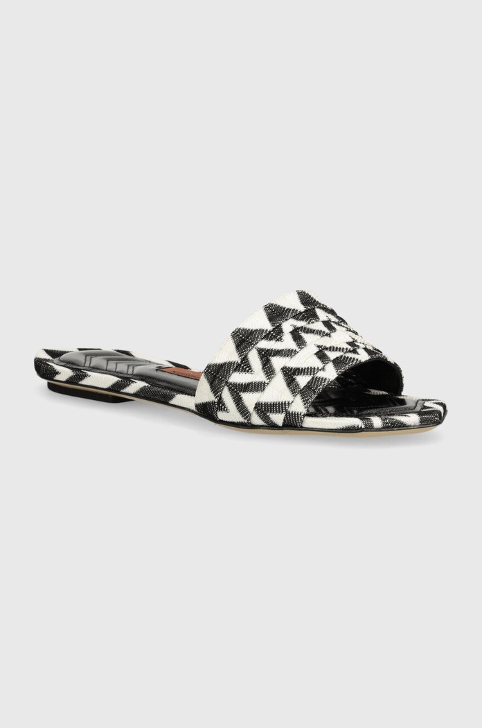 Missoni papuci Gia Flat textil negru M32.022