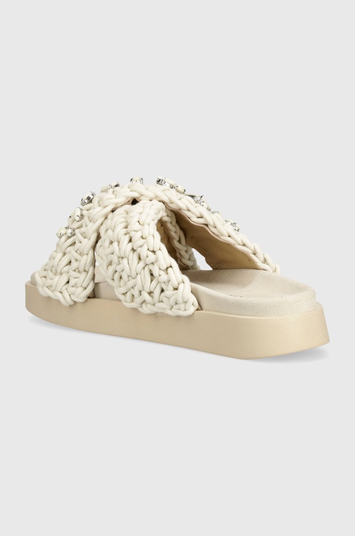 Încălțăminte Inuikii papuci Woven Stones 70104.106.Ivory bej