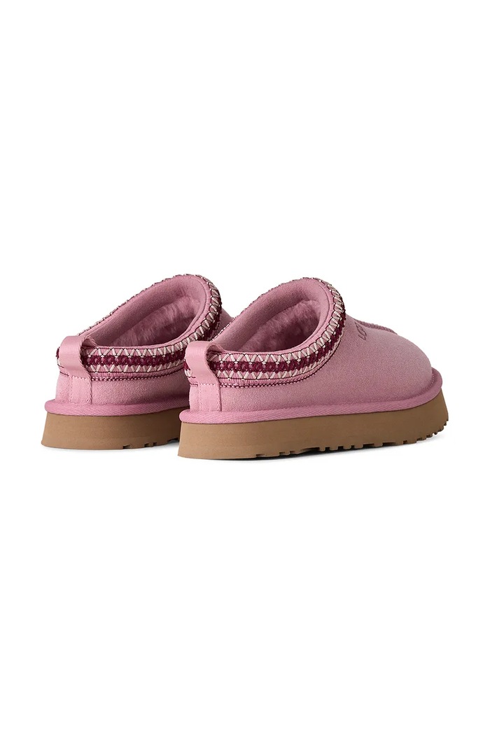 Chłopiec UGG Klapki dziecięce zamszowe K TAZZ 1143776K.G różowy