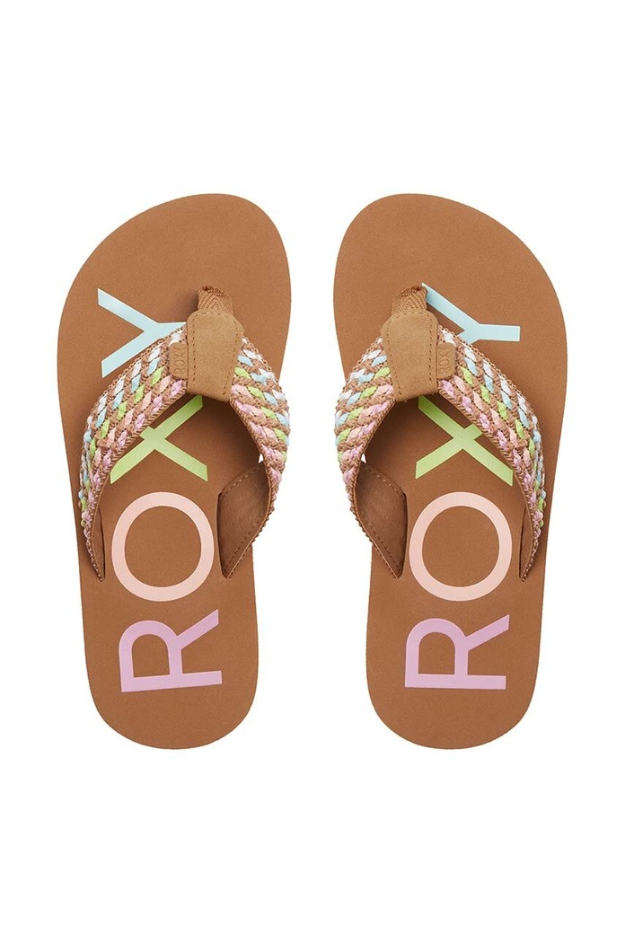 DÍVKA Dětské žabky Roxy RG CHIKA HI ARGL100303 hnědá