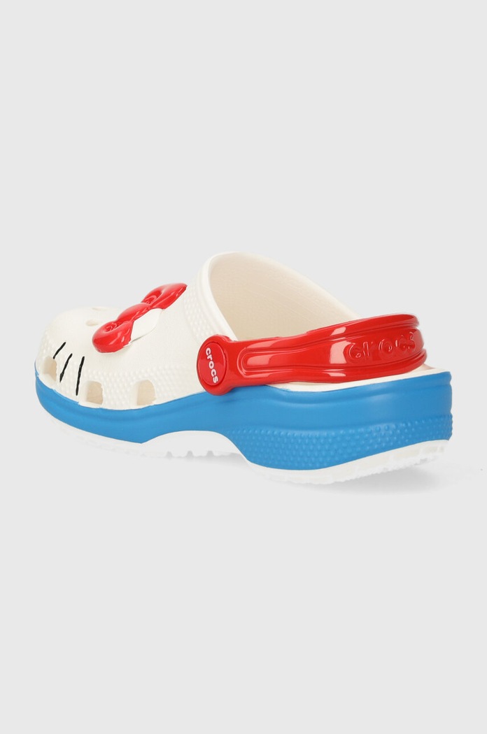 DÍVKA Dětské pantofle Crocs HELLOITTY IAM CLASSIC CLOG 209469.CROCS.HELLO.KITT bílá