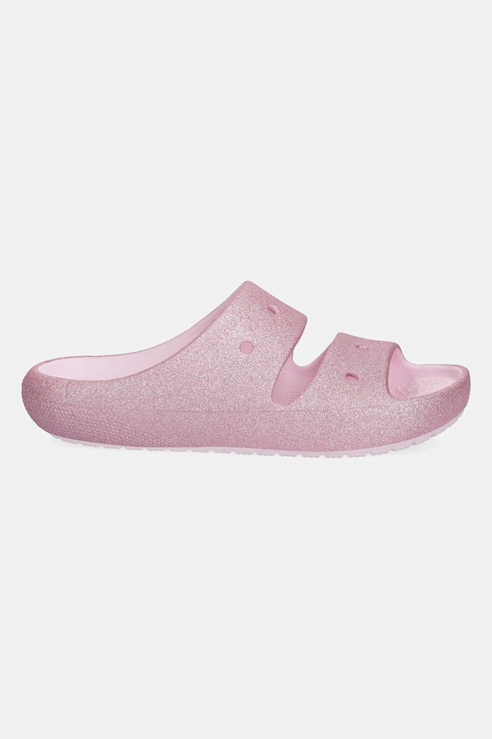 Crocs Slapi copii CLASSIC GLITTER SANDAL V 209705.CROCS.CLASSIC.GL roz SS25