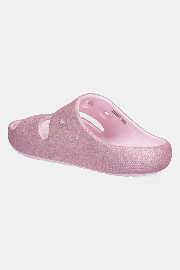 Fete Crocs Slapi copii CLASSIC GLITTER SANDAL V 209705.CROCS.CLASSIC.GL roz