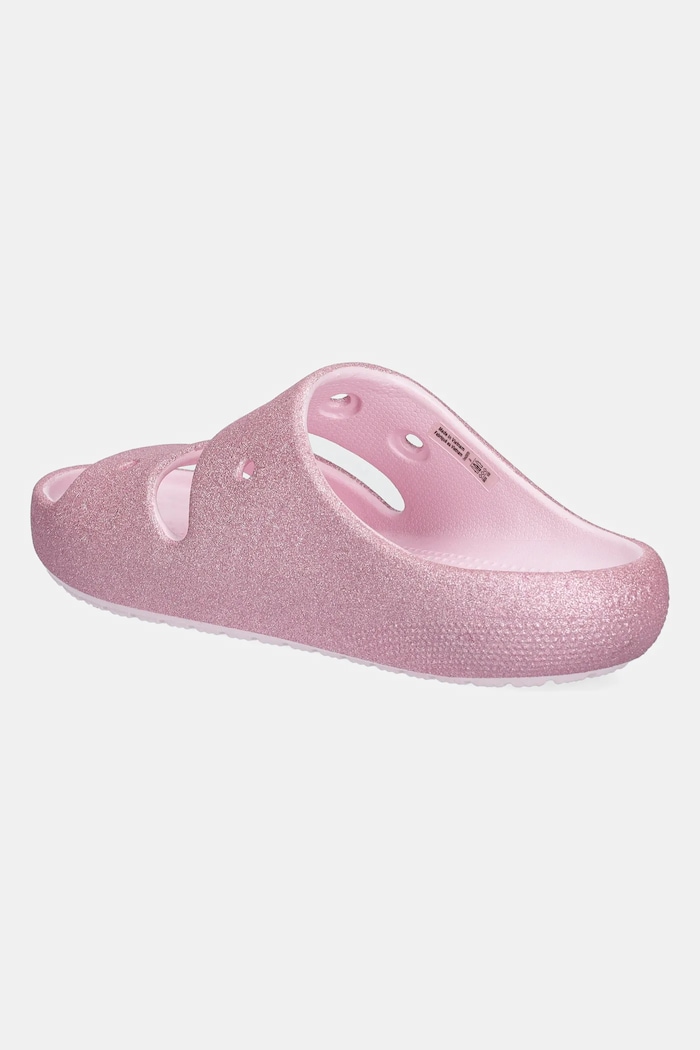 Fete Crocs Slapi copii CLASSIC GLITTER SANDAL V 209705.CROCS.CLASSIC.GL roz