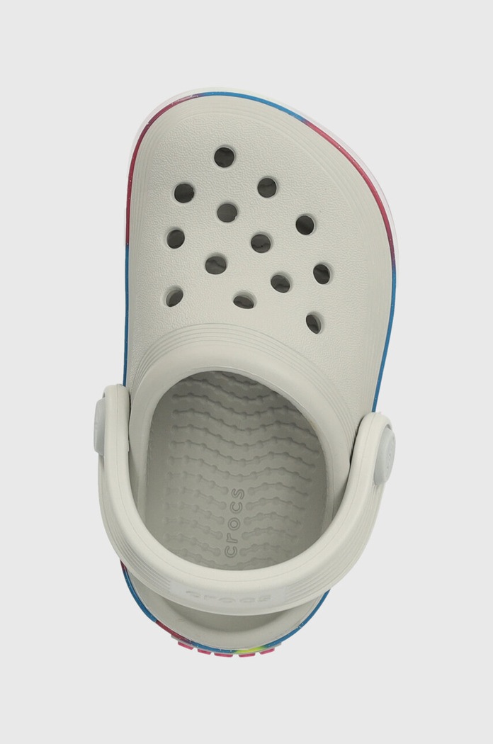 Dětské pantofle Crocs OFF COURT GLITTER BAND CLOG šedá 209717.CROCS.OFF.COURT.