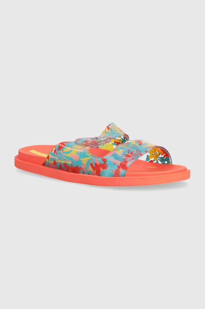 Detské šľapky Ipanema FOLLOW PRINT Planet friendly oranžová 27029.AJ311