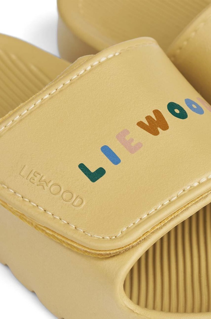 Liewood klapki dziecięce Thieme Slide LW17461 żółty SS24