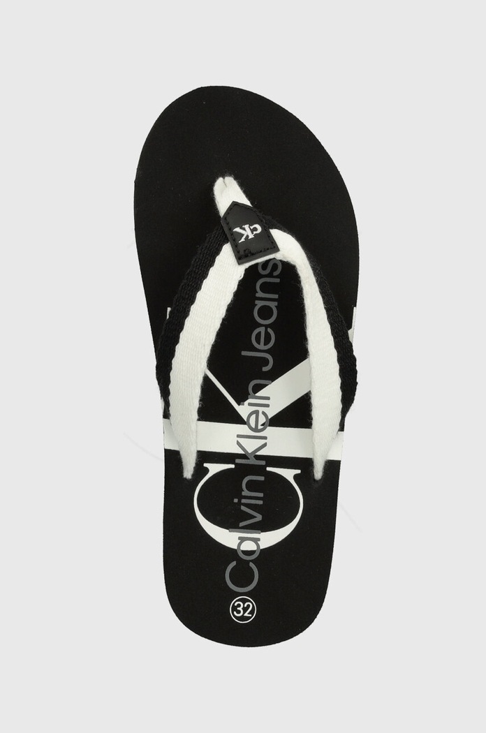 Calvin Klein Jeans gyerek tangapapucs fekete V3X8.80918.30.34