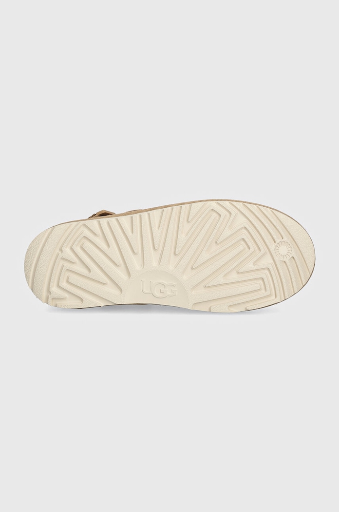 Детски велурени чехли UGG GOLDENSTAR CLOG 1159770K бежов