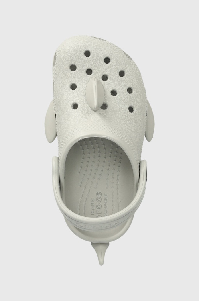 Crocs klapki dziecięce Classic IAM Shark Clog szary 210014.Classic.IAM.Shar