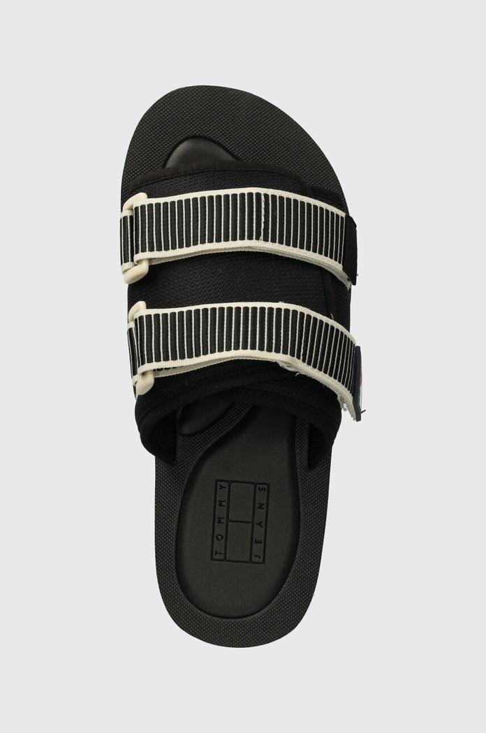 Pantofle Tommy Jeans TJM SANDAL CASUAL černá EM0EM01389