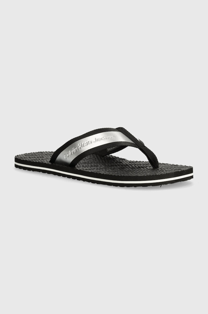Japonke Calvin Klein Jeans BEACH SANDAL IN MET črna YM0YM00950