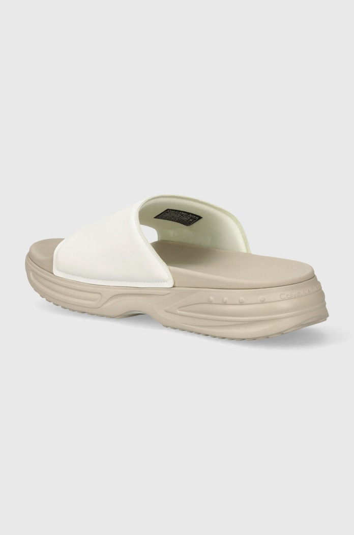 Cipők Calvin Klein Jeans papucs CHUNKY COMF SLIDE MINIMAL RAW YM0YM00956 bézs