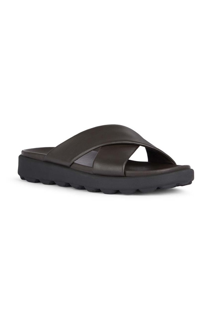 Geox Slapi de piele U SPHERICA EC6 U45GWB.00085.C6006 maro SS24