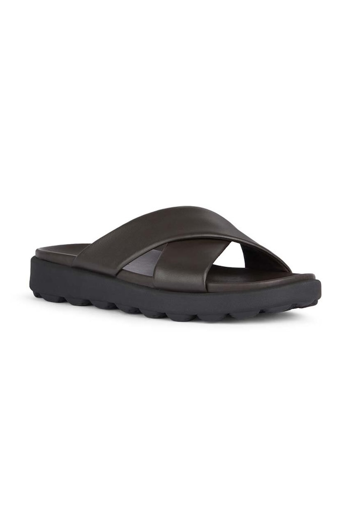 Geox Slapi de piele U SPHERICA EC6 U45GWB.00085.C6006 maro SS24