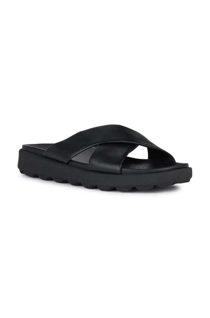 Kožené pantofle Geox U SPHERICA EC6 U45GWB.00085.C9999 černá SS24