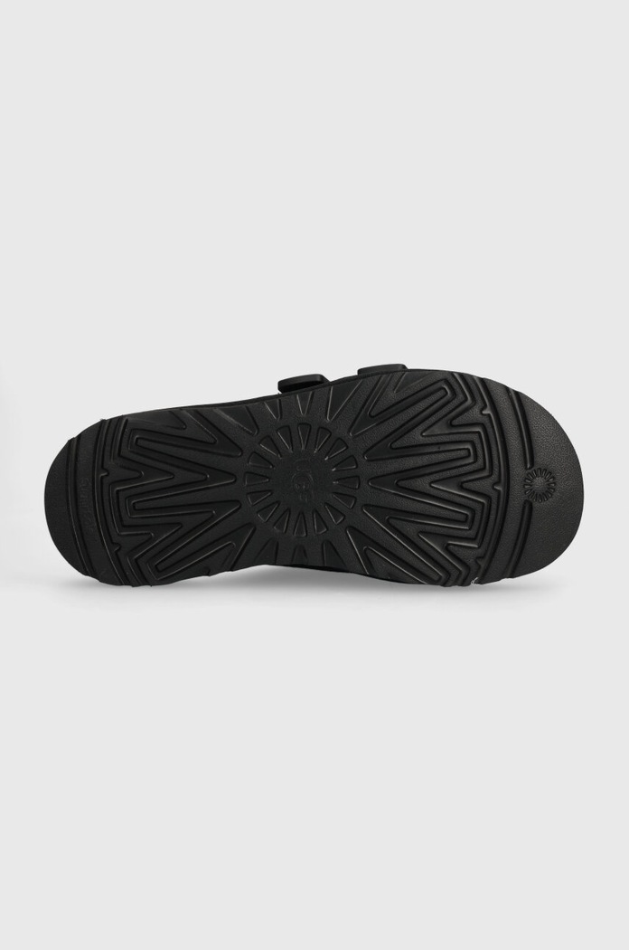 Kožené pantofle UGG Goldencoast Strap Slide 1142730.BLK černá