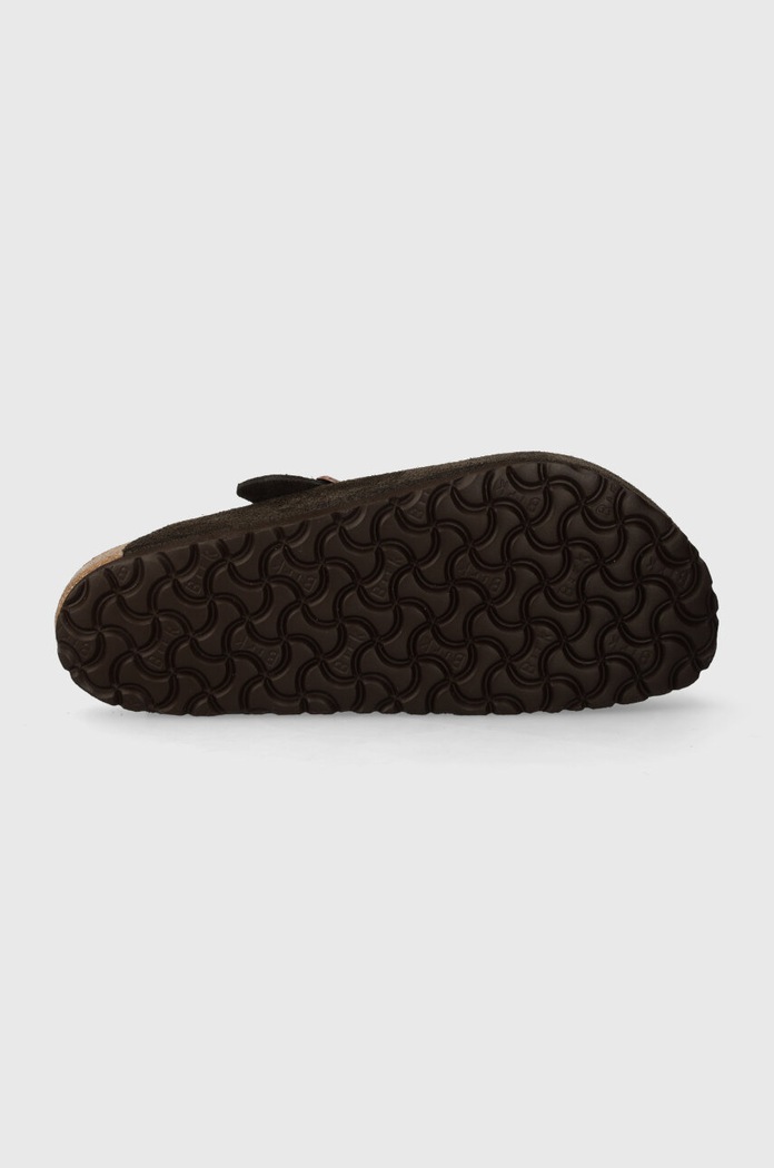 Natikače od brušene kože Birkenstock Boston 60901 smeđa