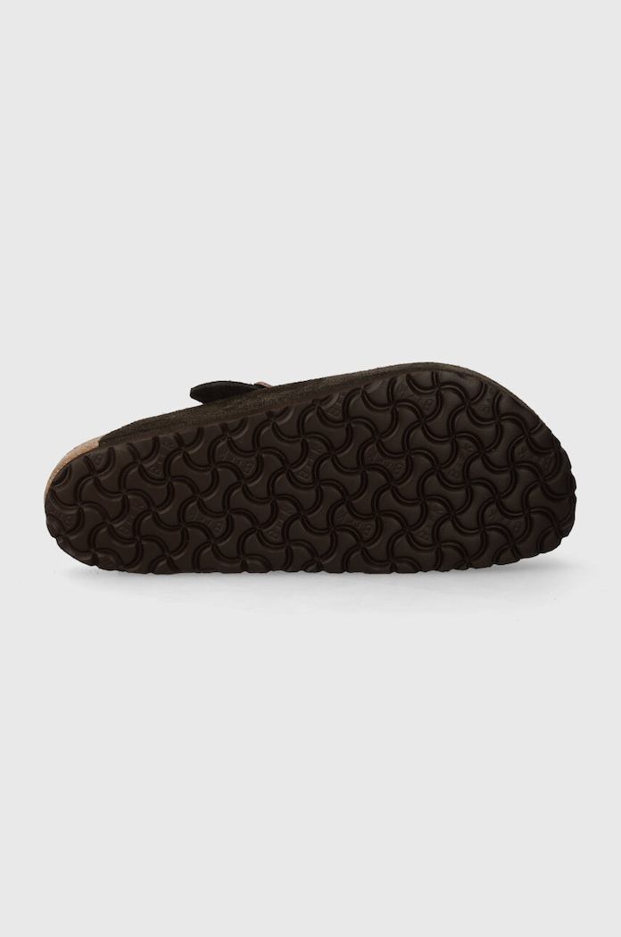 Natikače od brušene kože Birkenstock Boston 60901 smeđa
