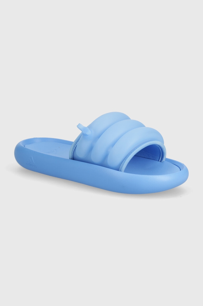Pantofle adidas bez podpatku modrá IF8663
