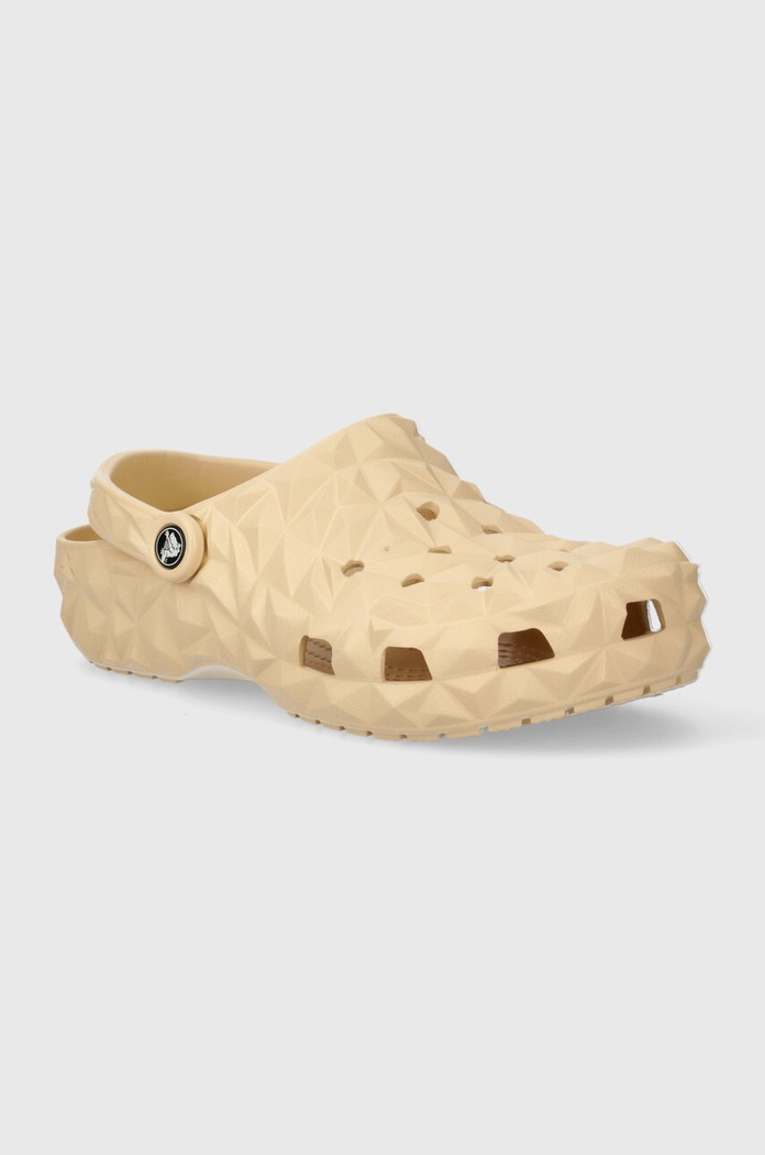 Crocs papucs Classic Geometric Clog szintetikus bézs 209563.2DS