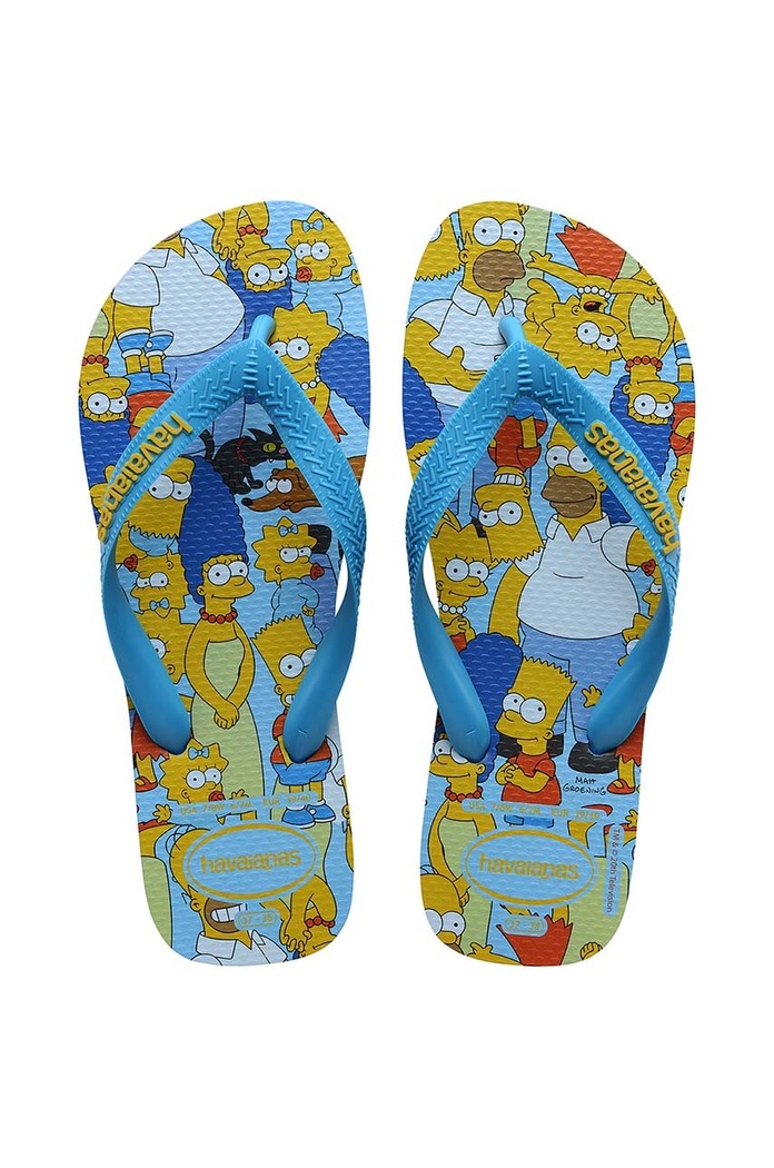 Žabky Havaianas SIMPSONS bez podpatku modrá 4137889.0212