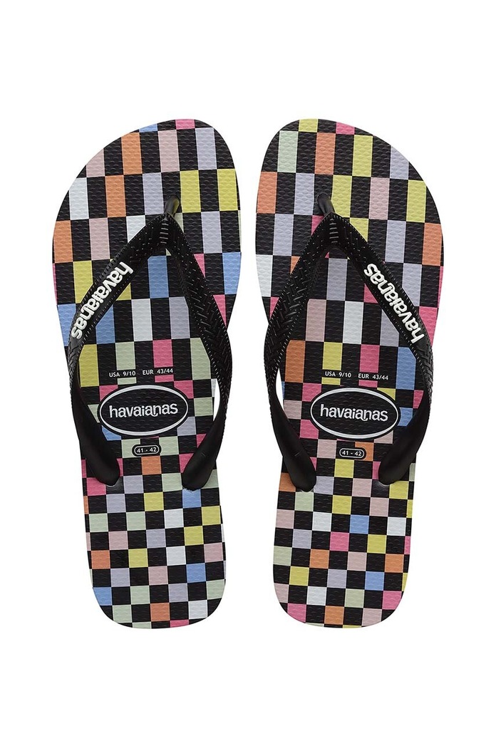 Havaianas slapi TOP CHECK sintetic negru 4148764.4366