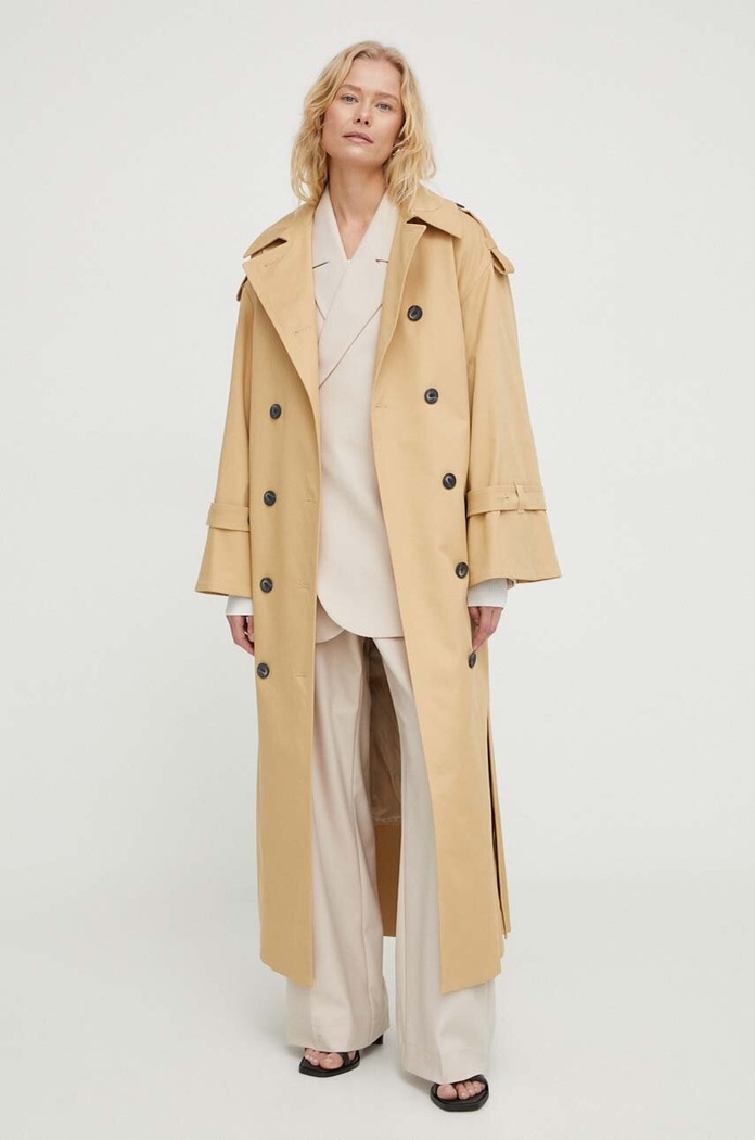 Kabát By Malene Birger Q71493004Z béžová AW24