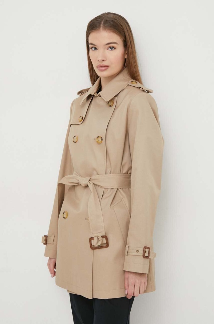 Lauren Ralph Lauren płaszcz nieocieplane beżowy 297936851