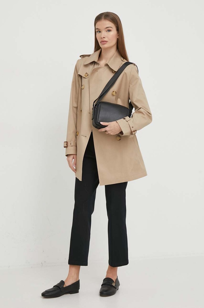 Lauren Ralph Lauren płaszcz 297936851 beżowy SS24