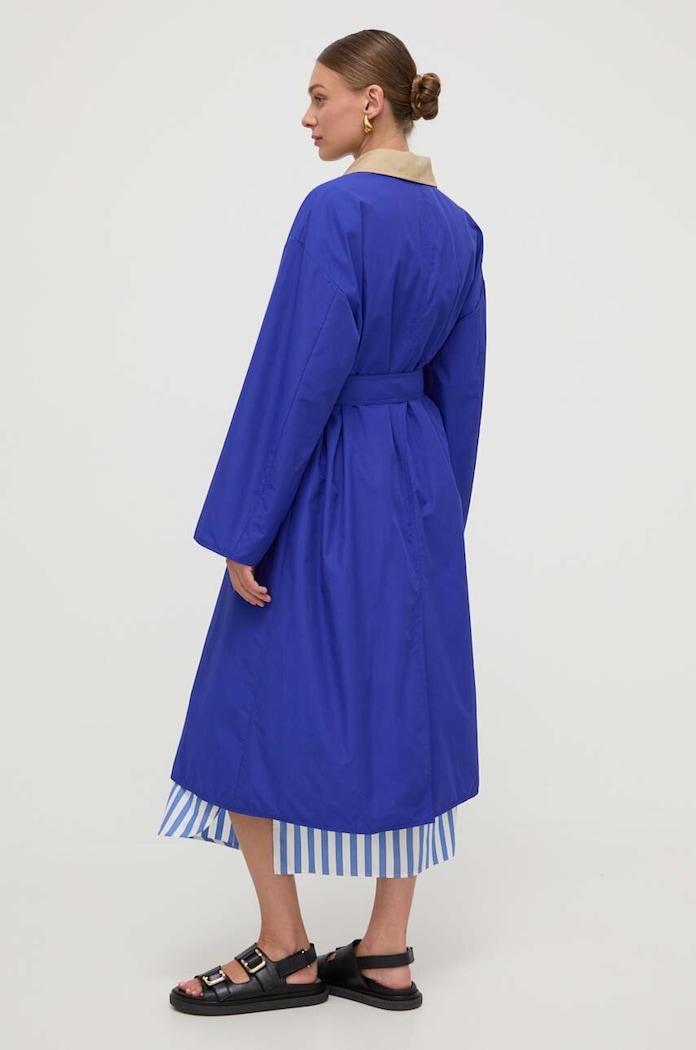 Odzież Weekend Max Mara płaszcz 2415021012600 niebieski