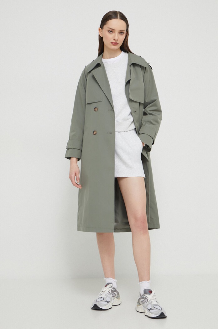 Abercrombie & Fitch trencz KI144.4040.340 zielony SS24