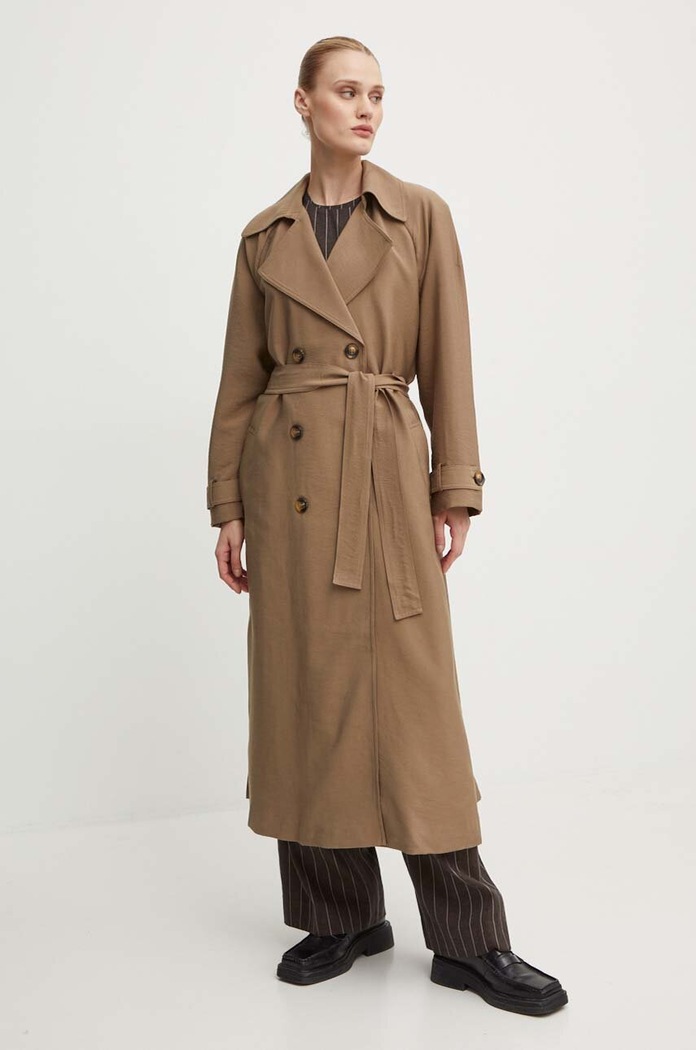 Bruuns Bazaar Trench kabát Bruuns Bazaar CornusBBAdelena jacket zelená BBW3918