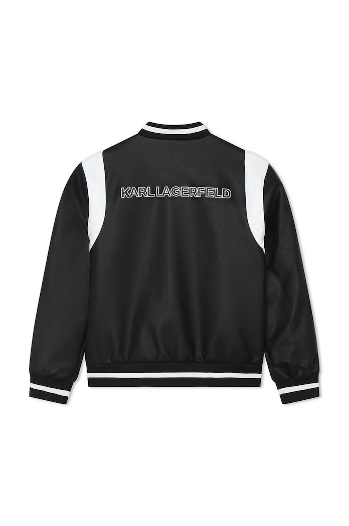 Dječja bomber jakna Karl Lagerfeld Z30040.114.150 crna SS24