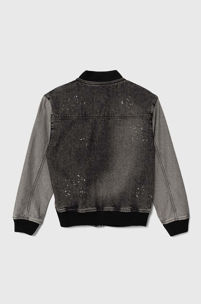 Sisley kurtka bomber dziecięca 2DW2YN00Y.G.Seasonal czarny SS24