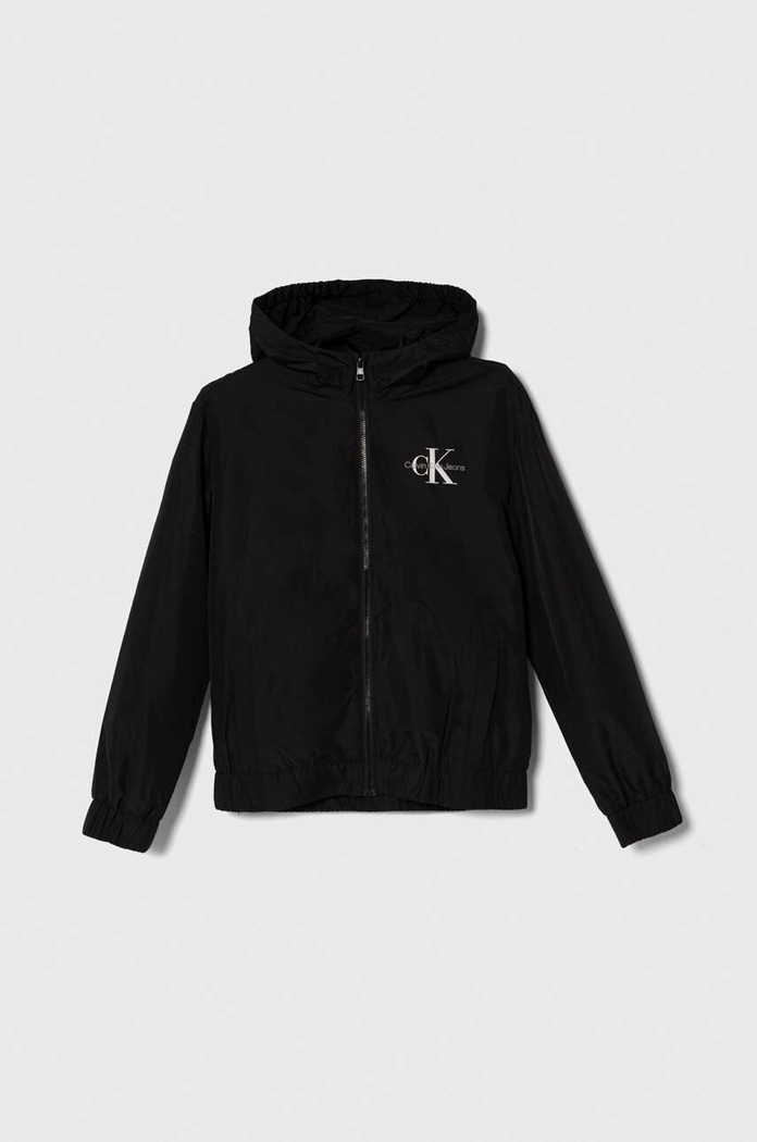 Детско яке Calvin Klein Jeans без изолация черен IB0IB02091.128.176.PPYH