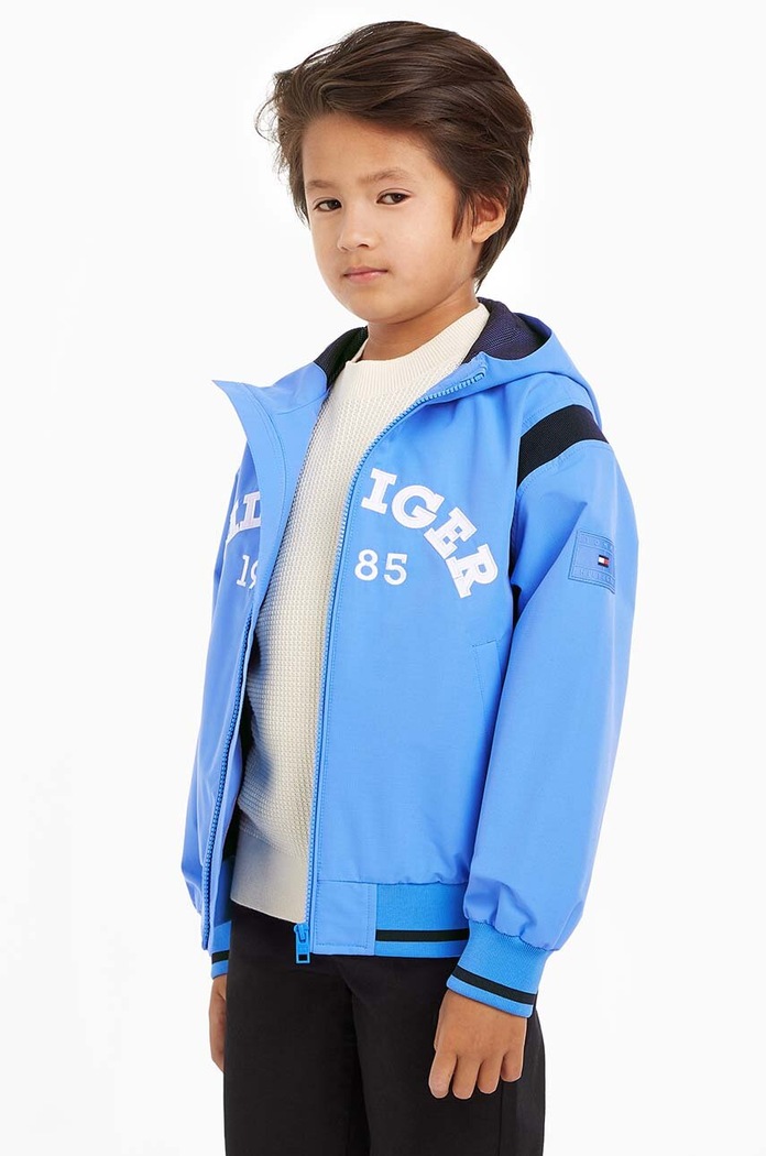 Tommy Hilfiger geaca bomber pentru copii cu captuseala albastru KB0KB08870.128.176.PPYH