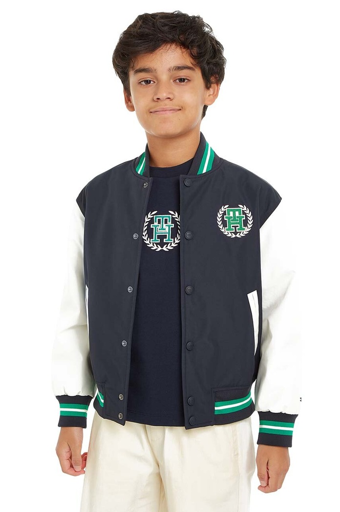 Παιδικό μπουφάν bomber Tommy Hilfiger άλλο μαύρο KB0KB08873.128.176.PPYH