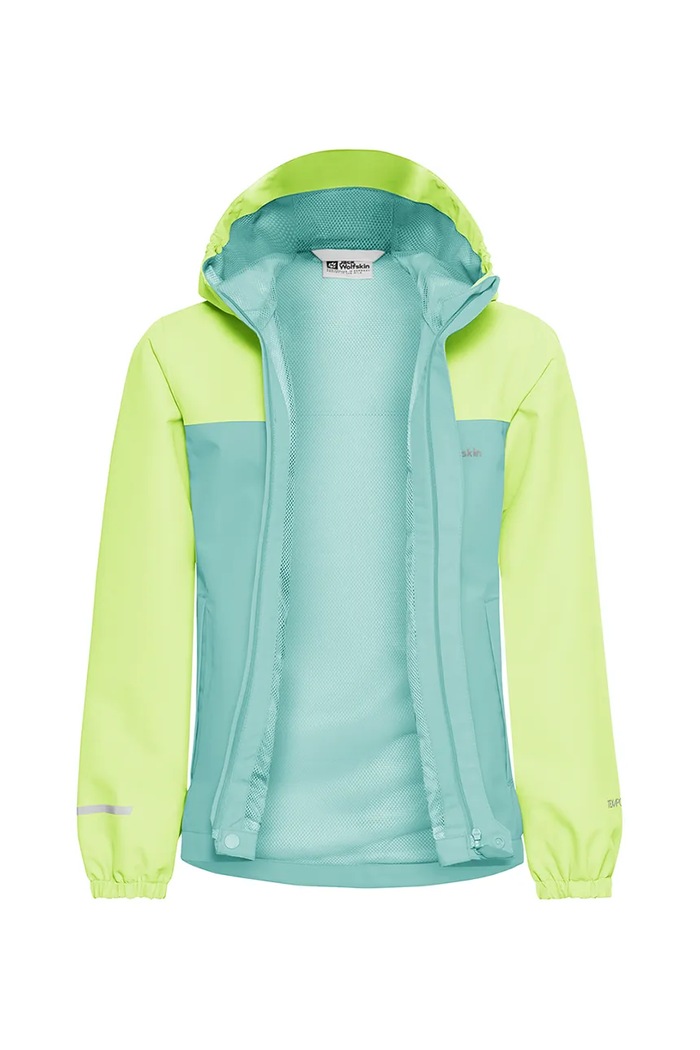 Детско непромокаемо яке Jack Wolfskin TUCAN зелен 1608284.92.152