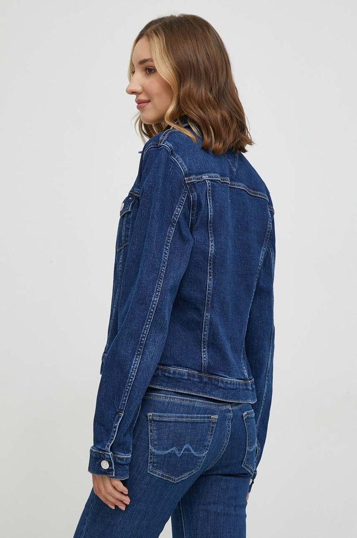 Odzież Tommy Hilfiger kurtka jeansowa WW0WW40654 granatowy