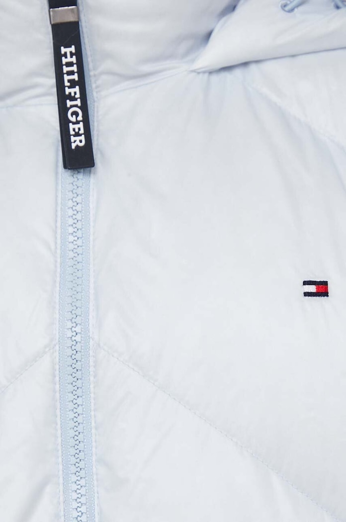 Péřová bunda Tommy Hilfiger WW0WW41176 modrá
