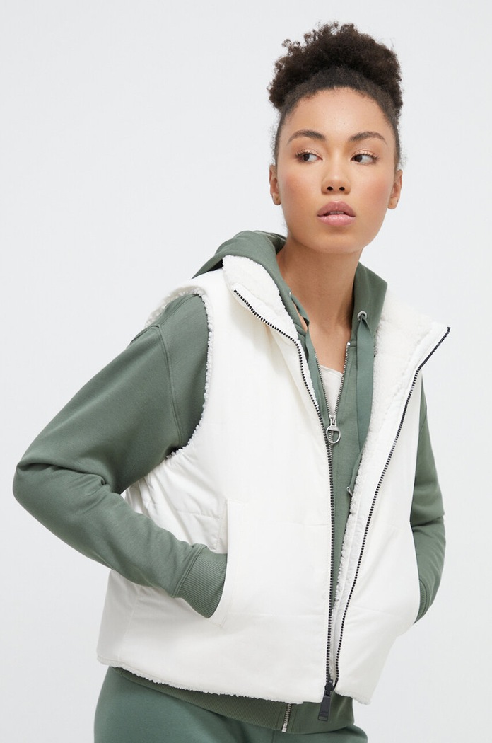 Dkny bezrękawnik bez kaptura beżowy DP3V3133